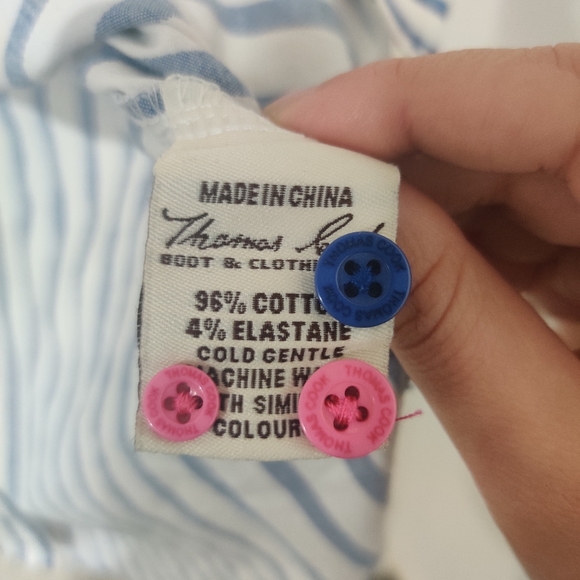 THOMAS COOK|| VINTAGE Striped SHIRT SIZE 16 - Picture 9 of 10